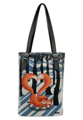 Dogo - Femme Cuir Vegan Multicolore Sac d'épaule - Cuddling Season Motif