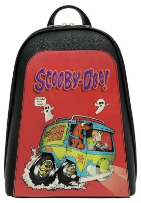 Dogo - Femme Cuir Vegan Noir Sac à dos - Warner Bros Scooby Doo Ghost Chase Motif