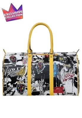 Dogo - Femme Cuir Vegan Multicolore Sac de Voyage - Achso Motif