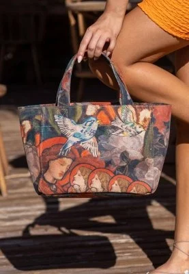 Dogo - Femme Vegan Multicolore Medium Tote Bag - Pure Reflection Motif