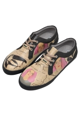 Dogo - Kadın Vegan Deri Bej Sneakers - Into Your Heart Tasarım