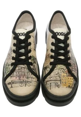 Dogo - Kadın Vegan Deri Bej Sneakers - Take a Walk Tasarım (1)