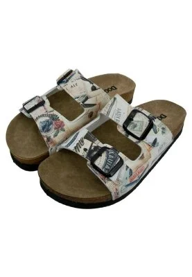 Dogo - Kadın Vegan Deri Bej Terlik - Aeroplanes Tasarım (1)