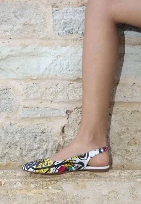 Dogo - Kadın Vegan Deri Çok Renkli Babet - Eternal Swirl Tasarım (1)