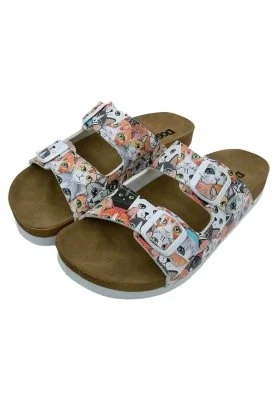 Dogo - Kadın Vegan Deri Çok Renkli Terlik - Cat Audience Tasarım (1)