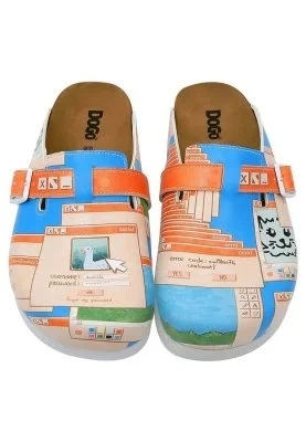 Dogo - Kadın Vegan Deri Çok Renkli Terlik - Error Code Tasarım (1)