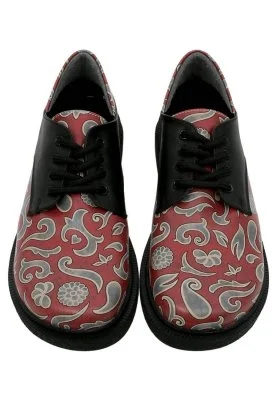 Dogo - Kadın Vegan Deri Çok Renkli Günlük Ayakkabı - Red Abstract Tasarım (1)