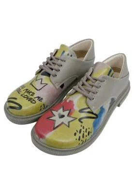 Dogo - Kadın Vegan Deri Çok Renkli Günlük Ayakkabı - The Creation of the Collage Tasarım (1)