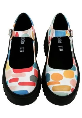 Dogo - Kadın Vegan Deri Çok Renkli Mary Jane Loafer - Lucky Tasarım (1)