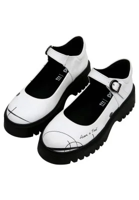 Dogo - Kadın Vegan Deri Beyaz Mary Jane Loafer - Leave a Trail Tasarım