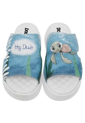 Dogo - Kadın Vegan Deri Turkuaz Terlik - Caretta-Hey Dude Tasarım (1)