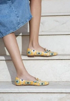 Dogo - Kadın Vegan Deri Turuncu Babet - See You Tasarım (1)