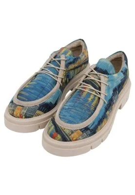 Dogo - Kadın Vegan Mavi Loafer - Sea Sparkles Tasarım (1)