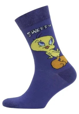 Dogo - Unisex Vegan Blue Socks - Warner Bros Tweety Classic Design (1)