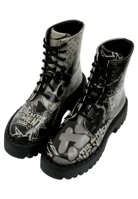 Dogo - Women Vegan Leather Black Long Boots - Catch the Moment Design