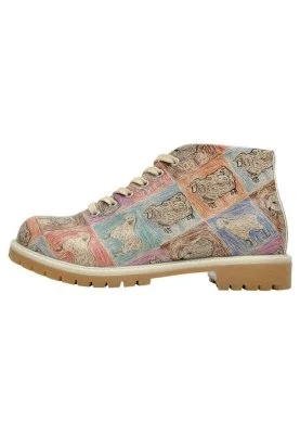 Dogo - Women Vegan Leather Multicolor Ankle Boots - Sheepy Design