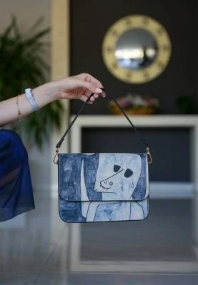 Dogo - Women Vegan Leather Navy Purse - Boo Jo Design