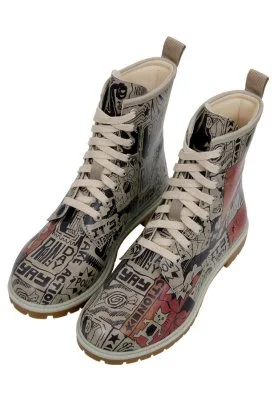 Dogo - Women Vegan Leather White Long Boots - Star Girl Design