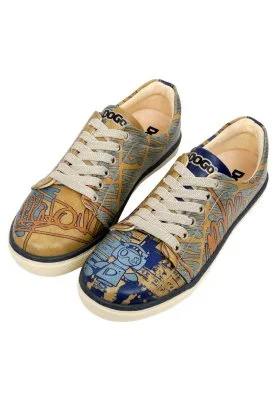 Dogo - Women Vegan Leather Yellow Sneakers - Robo Shibuya Design