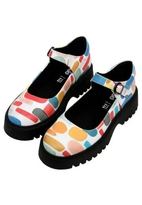 Dogo - Women Vegan Leather Multicolor Mary Jane Loafer - Lucky Design