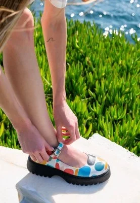 Dogo - Women Vegan Leather Multicolor Mary Jane Loafer - Lucky Design