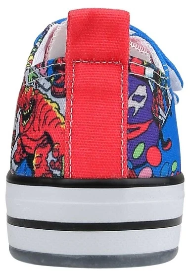 Unisex Çocuk Vegan Işıklı Cırt Cırtlı Mavi Sneakers - Warner Bros Dc Villains Tasarım - 