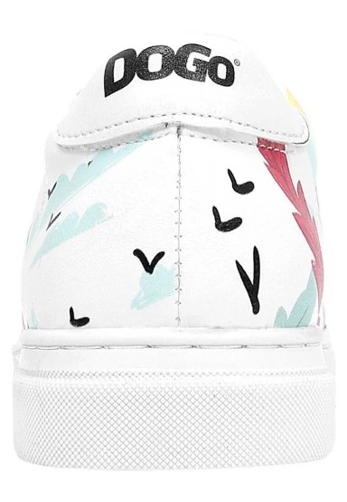 Çocuk Vegan Deri Beyaz Günlük Sneakers - State Of Bliss Tasarım - 
