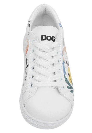 Çocuk Vegan Deri Beyaz Günlük Sneakers - Oh The Bliss Tasarım - 