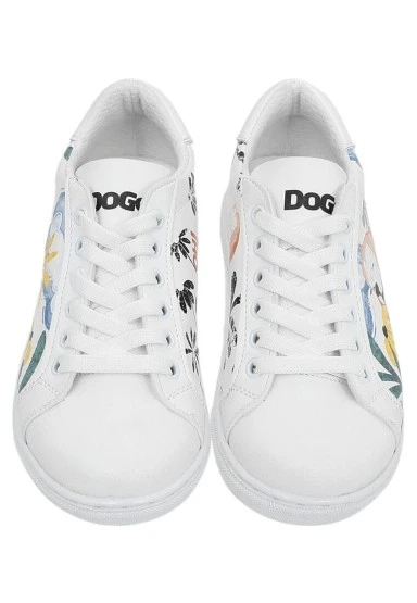 Çocuk Vegan Deri Beyaz Günlük Sneakers - Oh The Bliss Tasarım - 