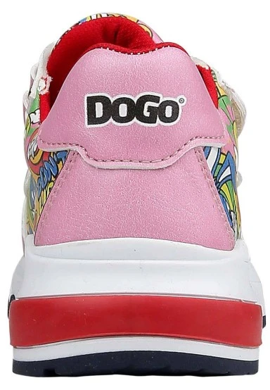 Unisex Enfants Cuir Vegan Baskets à Scratchs Rose - Warner Bros Seriously Looney Tunes Motif - 