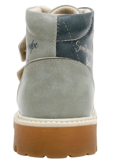 Enfants Cuir Vegan Turquoise Bottes Longues - Sometimes Maybe Good Motif - 