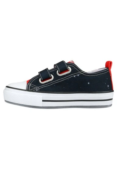 Unisex Enfant Végan Baskets Lumineuses à Scratch Noir - Paws on Taksim Motif - 