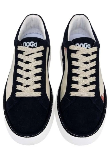 Erkek Vegan Deri Bej Sneakers - Hear Me Roar Tasarım - 