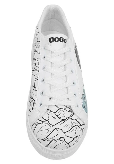 Erkek Vegan Deri Beyaz Günlük Sneakers - Mountain Explorer Tasarım - 