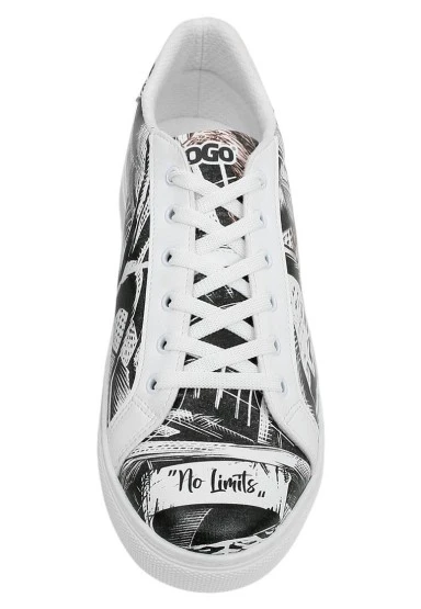 Erkek Vegan Deri Beyaz Günlük Sneakers - No Limits Tasarım - 