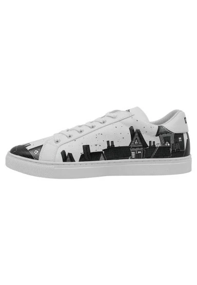 Erkek Vegan Deri Beyaz Sneakers - Night Lovers Tasarım - 