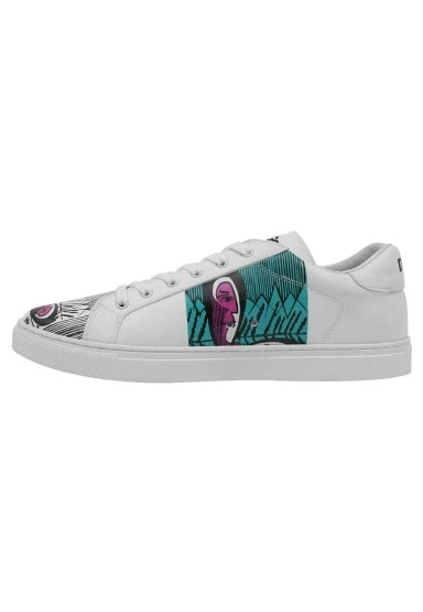 Erkek Vegan Deri Beyaz Sneakers - Kunsthalle Tasarım - 