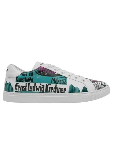 Erkek Vegan Deri Beyaz Sneakers - Kunsthalle Tasarım - 