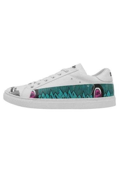 Erkek Vegan Deri Beyaz Sneakers - Kunsthalle Tasarım - 