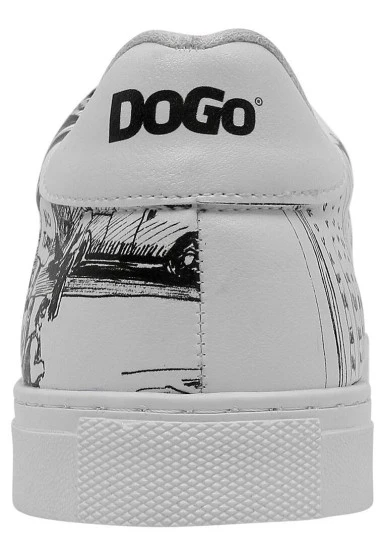 Erkek Vegan Deri Beyaz Sneakers - Broadway Tasarım - 