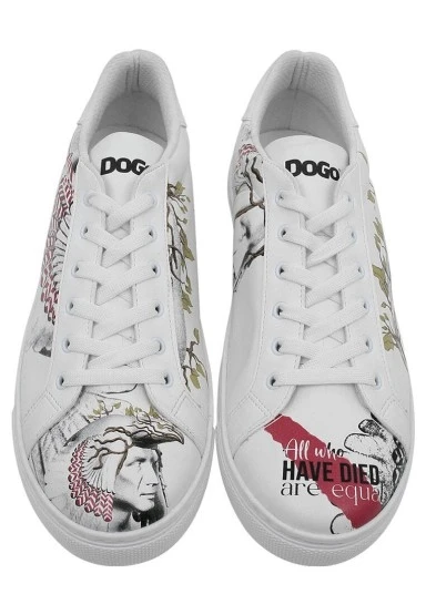 Erkek Vegan Deri Beyaz Sneakers - Equal Tasarım - 