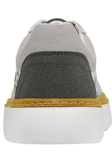 Erkek Vegan Deri Beyaz Sneakers - Warner Bros Batman Collage Tasarım - 