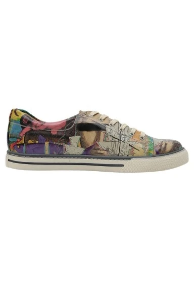 Erkek Vegan Deri Çok Renkli Sneakers - Ancient Tales Tasarım - 