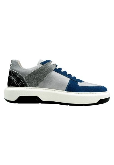Erkek Vegan Deri Gri Sneakers - Esoteric Tasarım - 