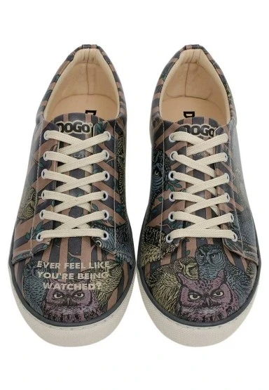 Erkek Vegan Deri Çok Renkli Günlük Sneakers - Ever Feel Like You're Being Watched Tasarım - 