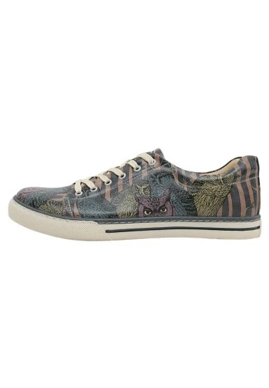 Erkek Vegan Deri Çok Renkli Günlük Sneakers - Ever Feel Like You're Being Watched Tasarım - 