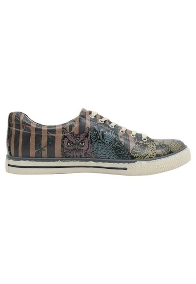 Erkek Vegan Deri Çok Renkli Günlük Sneakers - Ever Feel Like You're Being Watched Tasarım - 