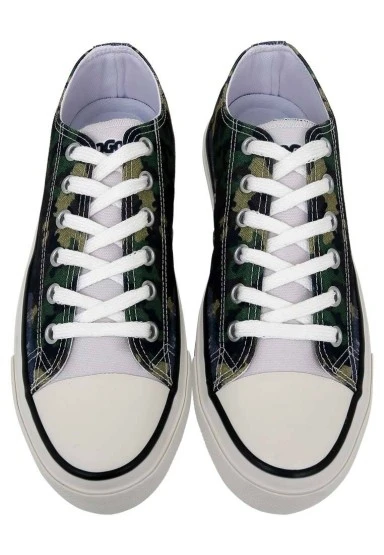 Erkek Vegan Gri Sneakers - Star Eagle Tasarım - 