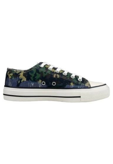 Erkek Vegan Gri Sneakers - Star Eagle Tasarım - 