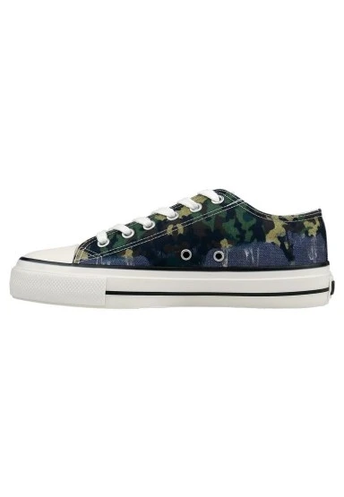 Erkek Vegan Gri Sneakers - Star Eagle Tasarım - 